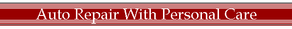 Auto Repair With Personal Care